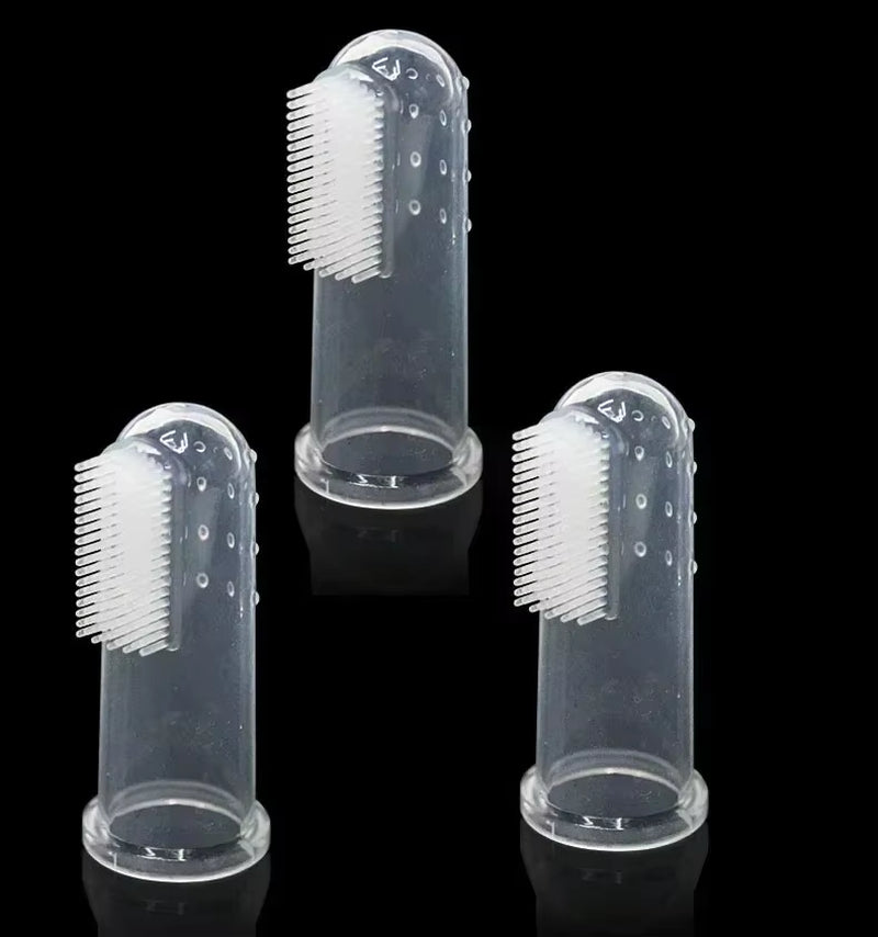 Premium Soft Pet Finger Toothbrush for Dogs - Oral Care Tool for Bad Breath and Tartar Removal