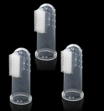 Premium Soft Pet Finger Toothbrush for Dogs - Oral Care Tool for Bad Breath and Tartar Removal
