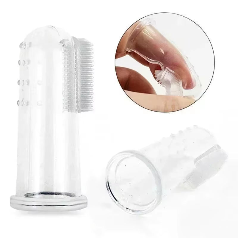 Premium Soft Pet Finger Toothbrush for Dogs - Oral Care Tool for Bad Breath and Tartar Removal