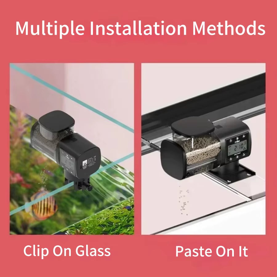Intelligent Automatic Fish Feeder with Digital Timing Control for Aquariums