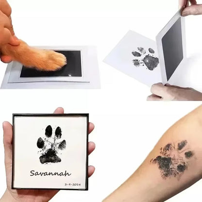Pet Footprint and Handprint Pad - Safe, Non-Toxic Printing for Dogs and Babies - Essential Pet Accessories