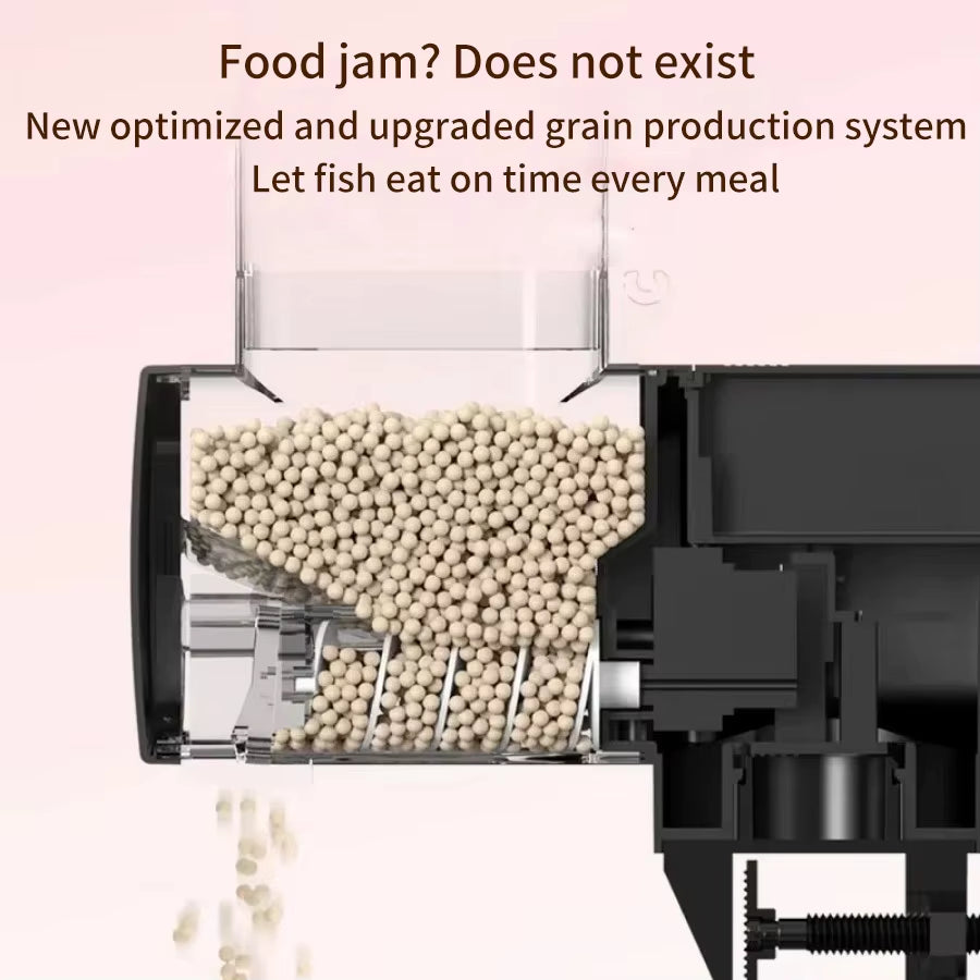 Intelligent Automatic Fish Feeder with Digital Timing Control for Aquariums
