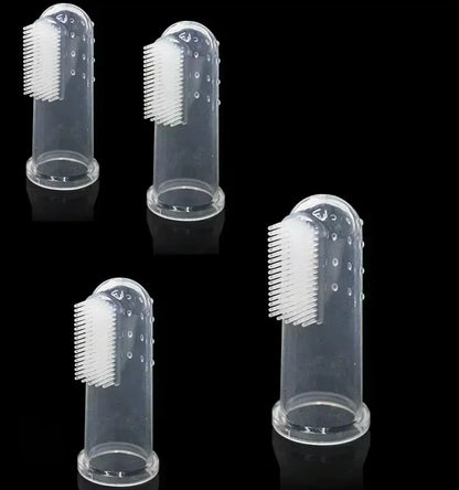 Premium Soft Pet Finger Toothbrush for Dogs - Oral Care Tool for Bad Breath and Tartar Removal