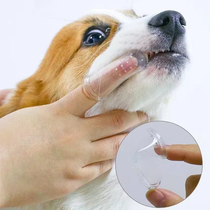 Premium Soft Pet Finger Toothbrush for Dogs - Oral Care Tool for Bad Breath and Tartar Removal