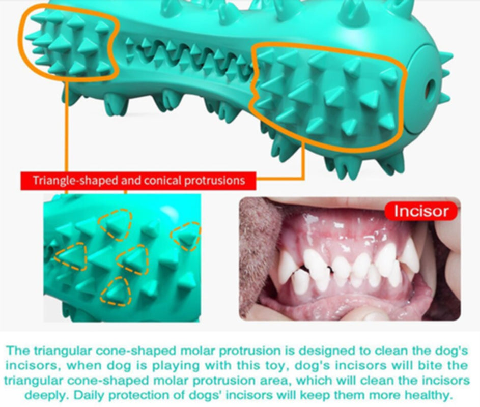 Rubber Molar Stick Chew Toys for Aggressive Dogs - Oral Health Cleaning Solution