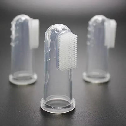 Premium Soft Pet Finger Toothbrush for Dogs - Oral Care Tool for Bad Breath and Tartar Removal