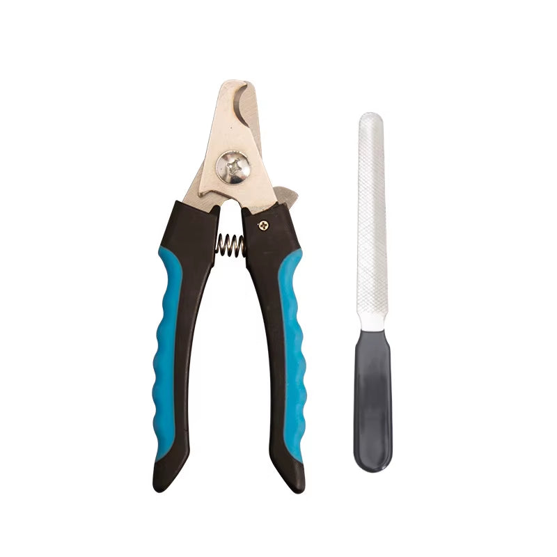 Professional Stainless Steel Pet Nail Clippers for Large Dogs and Cats - Multifunctional Grooming Scissors