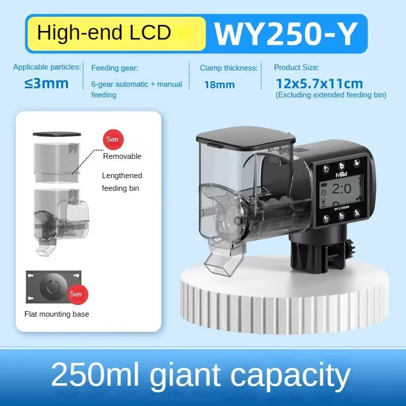 Intelligent Automatic Fish Feeder with Digital Timing Control for Aquariums