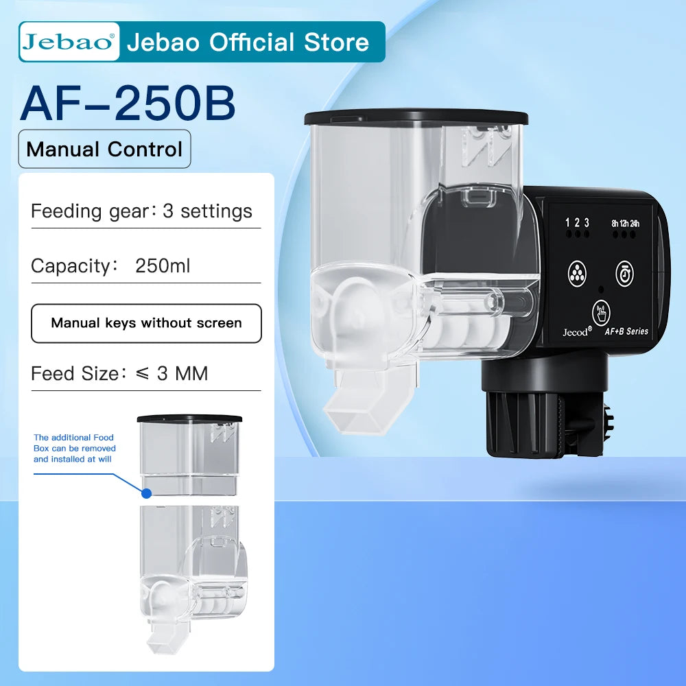 Jecod Intelligent Automatic Fish Tank Feeder with Digital Timer - Aquarium Feeding Accessory