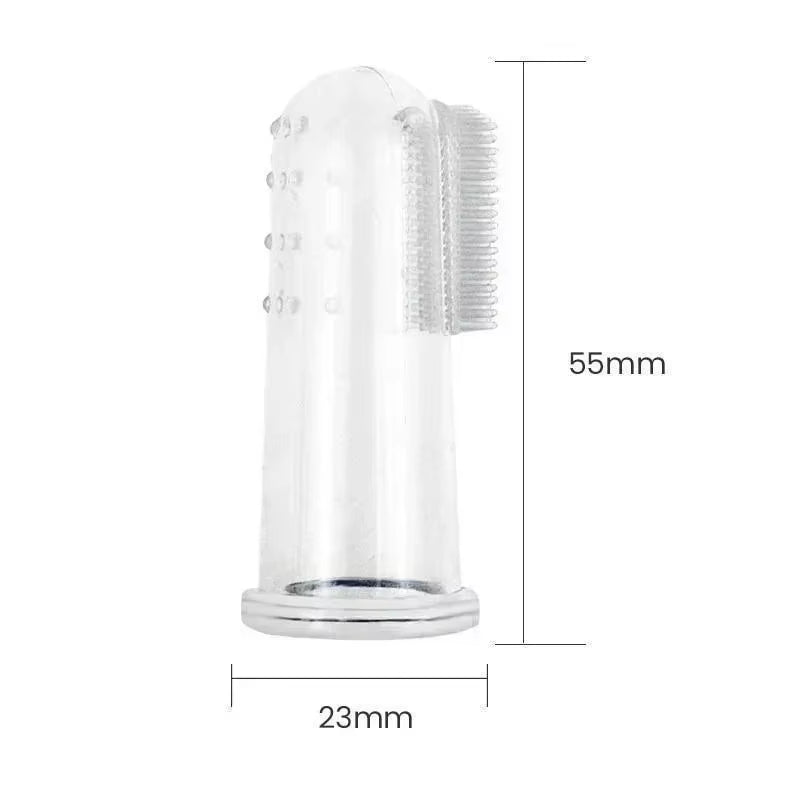 Premium Soft Pet Finger Toothbrush for Dogs - Oral Care Tool for Bad Breath and Tartar Removal