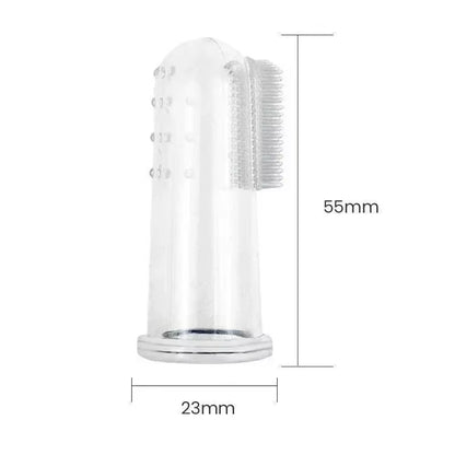 Premium Soft Pet Finger Toothbrush for Dogs - Oral Care Tool for Bad Breath and Tartar Removal