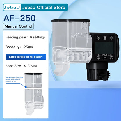 Jecod Intelligent Automatic Fish Tank Feeder with Digital Timer - Aquarium Feeding Accessory