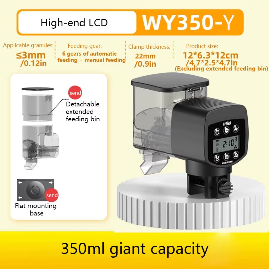 Intelligent Automatic Fish Feeder with Digital Timing Control for Aquariums