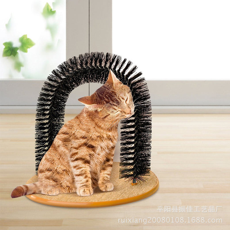 Cat Grooming Brush with Scratching and Massage Features