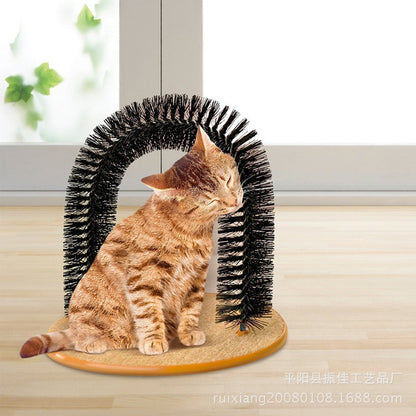 Cat Grooming Brush with Scratching and Massage Features