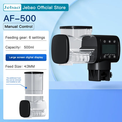 Jecod Intelligent Automatic Fish Tank Feeder with Digital Timer - Aquarium Feeding Accessory