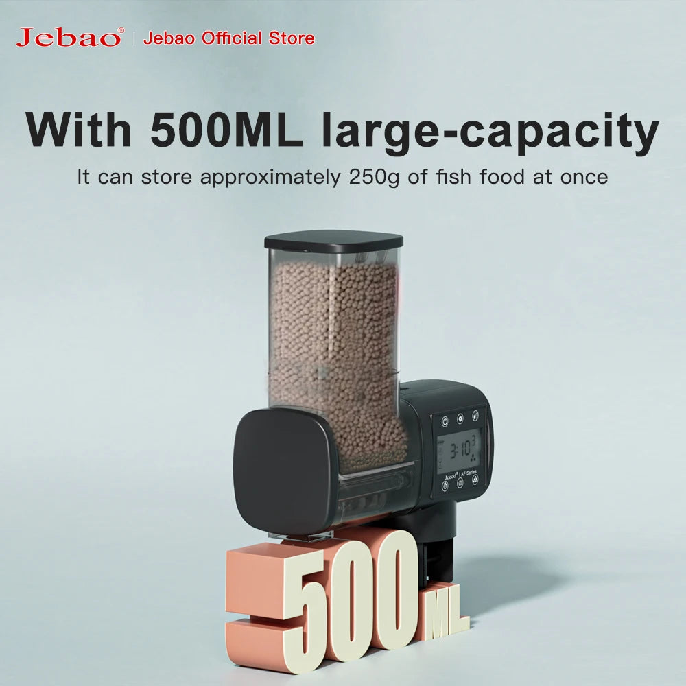 Jecod Intelligent Automatic Fish Tank Feeder with Digital Timer - Aquarium Feeding Accessory
