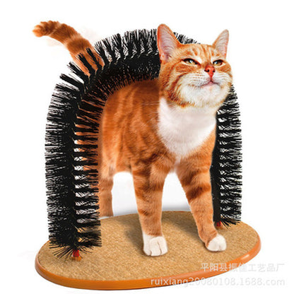 Cat Grooming Brush with Scratching and Massage Features