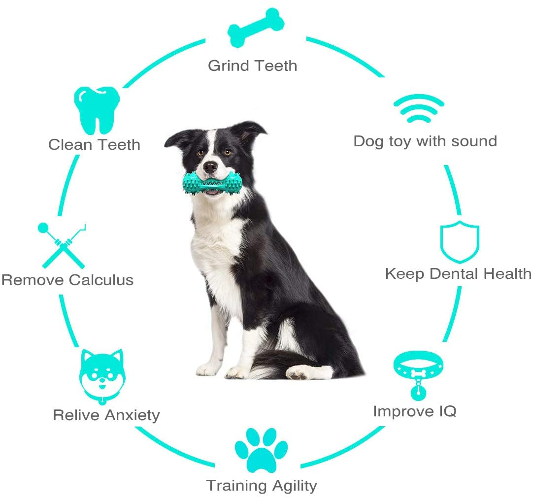 Rubber Molar Stick Chew Toys for Aggressive Dogs - Oral Health Cleaning Solution