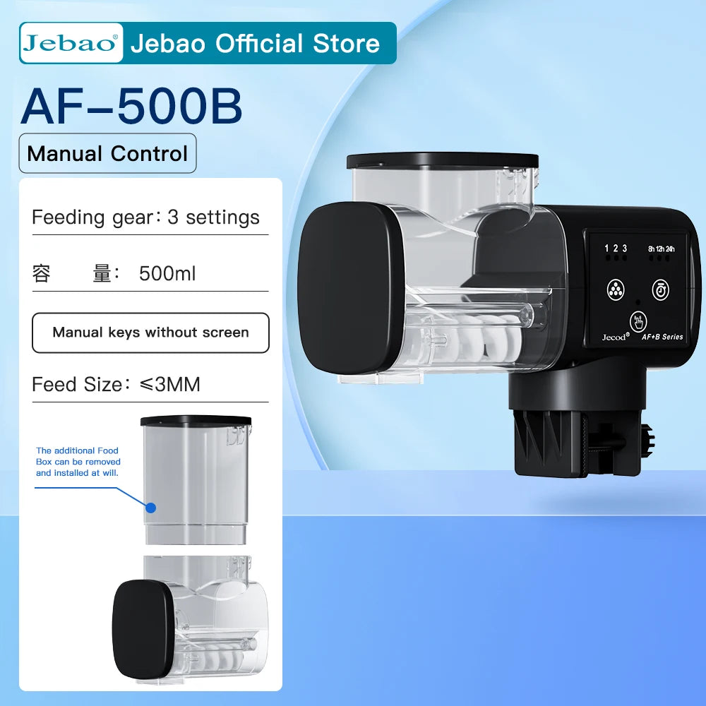 Jecod Intelligent Automatic Fish Tank Feeder with Digital Timer - Aquarium Feeding Accessory