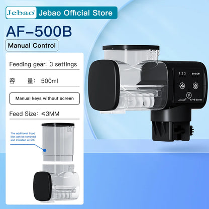 Jecod Intelligent Automatic Fish Tank Feeder with Digital Timer - Aquarium Feeding Accessory