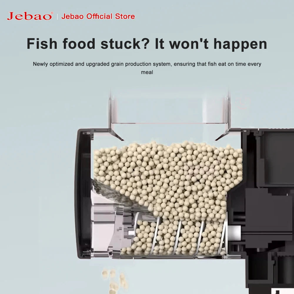 Jecod Intelligent Automatic Fish Tank Feeder with Digital Timer - Aquarium Feeding Accessory