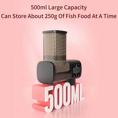 Intelligent Automatic Fish Feeder with Digital Timing Control for Aquariums