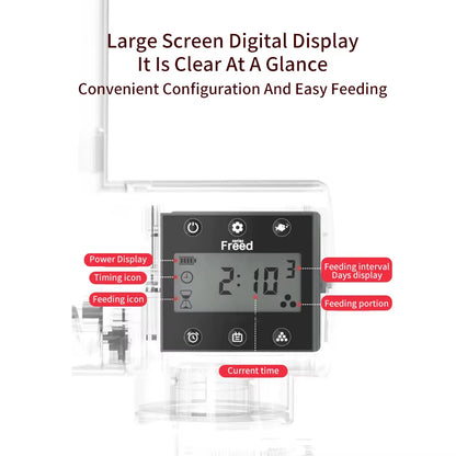 Intelligent Automatic Fish Feeder with Digital Timing Control for Aquariums