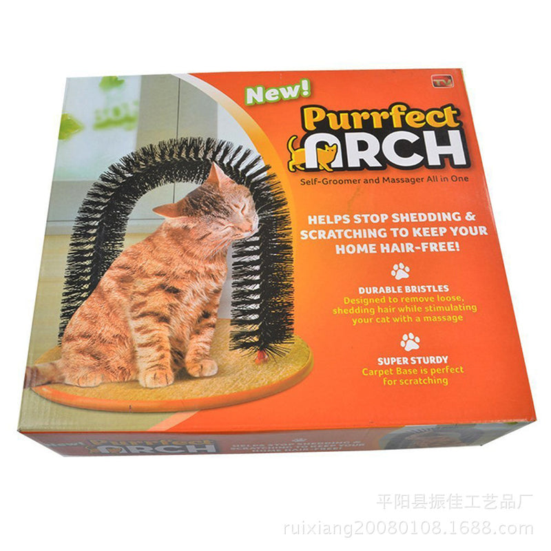 Cat Grooming Brush with Scratching and Massage Features