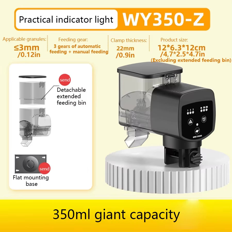 Intelligent Automatic Fish Feeder with Digital Timing Control for Aquariums