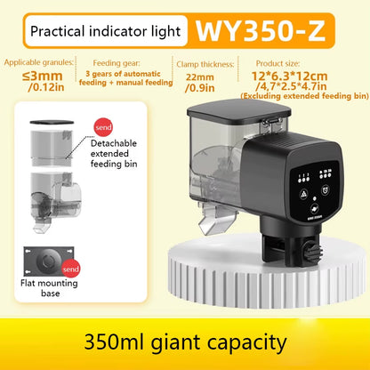 Intelligent Automatic Fish Feeder with Digital Timing Control for Aquariums
