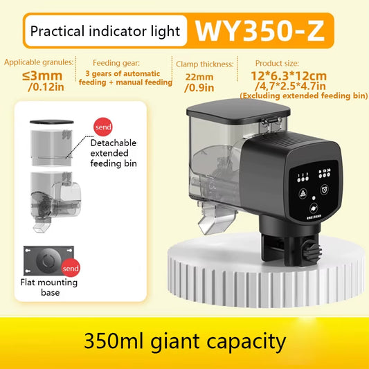 Intelligent Automatic Fish Feeder with Digital Timing Control for Aquariums